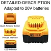 DCB200 20V 12000mAh Lithium Replacement Battery For Dewalt 18V DCB184 DCB200 DCB182 DCB180 DCB181 DCB182 DCB201 DCB206 2