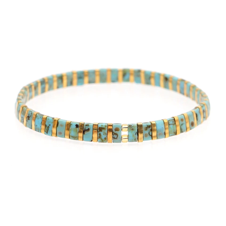 Bracciali Dell'amicizia Intrecciati Sonateomber Con Perline Tila – Regolabili, Fatti A Mano, Stile Boho - 2