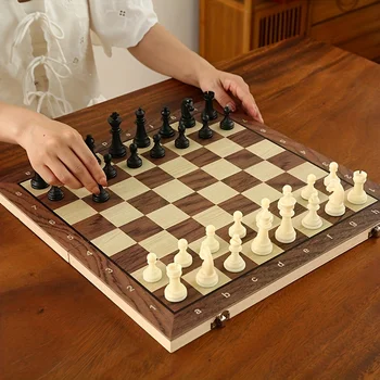 Magnetic Wooden Chess Set 1