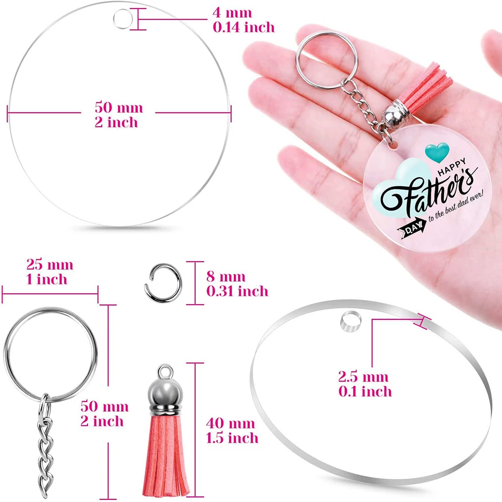 120Pcs Star Shape Claw Swivel Lobster Clasp Acrylic Keychain with Leather Tassel for Jewelry Making Silver and Golden DIY Craft