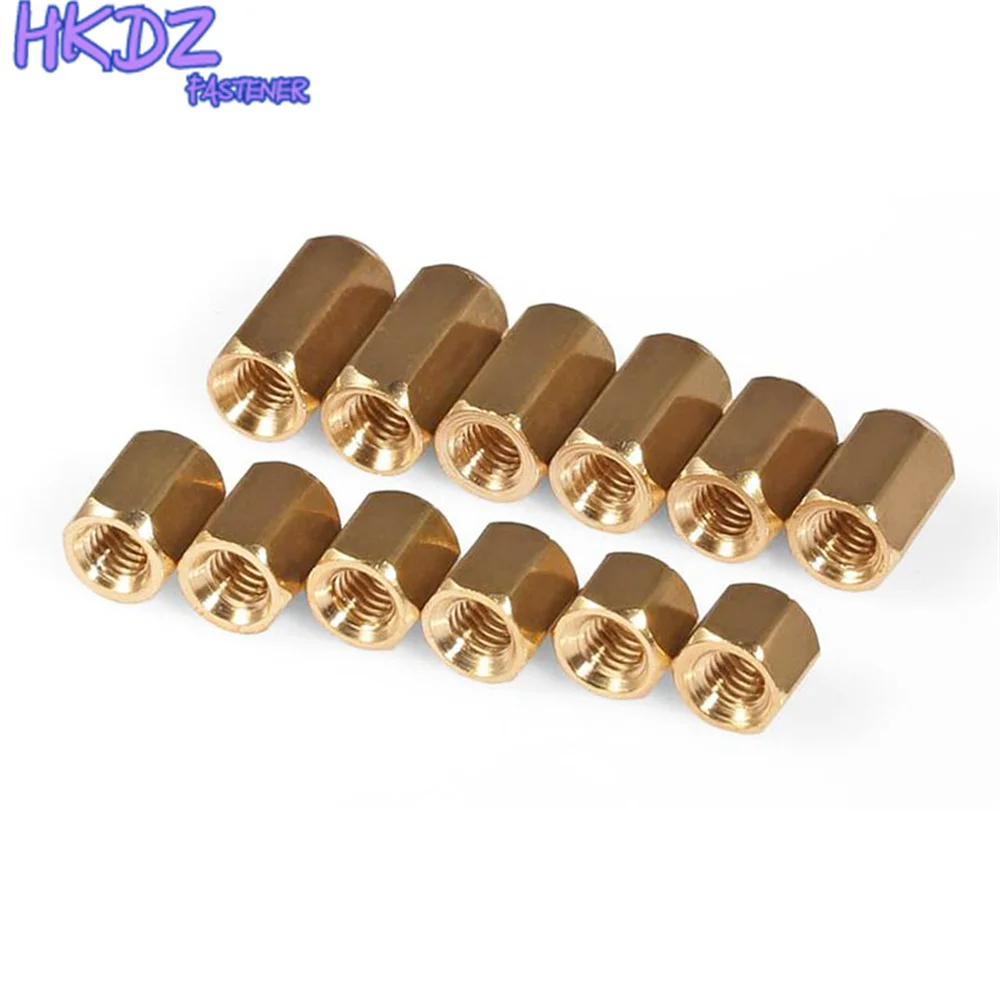 

M2 M2.5 M3 M4 Double Pass Hexagonal Copper Column Isolation Column Hollow Chassis Motherboard Computer Stud Brass Coupling Nut