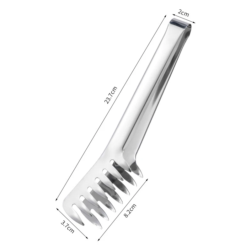 Pinza Per Spaghetti In Acciaio Inox | A Forma Di Pettine | Per Servire Pasta E Insalate - Foto 7