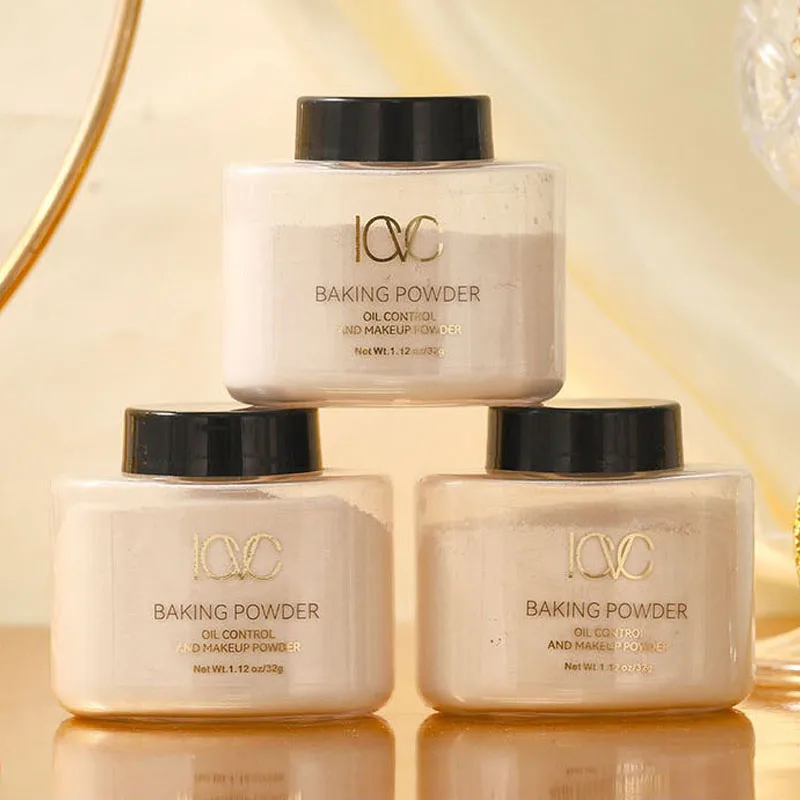 Matte Finish Loose Setting Face Powder Oil-Control Absorbs Oil Conceal Pores Makeup