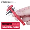 Aluminum Alloy Carving Ruler Isometric Line Engraver Parallel Line Carving Tool For Mecha Models 1