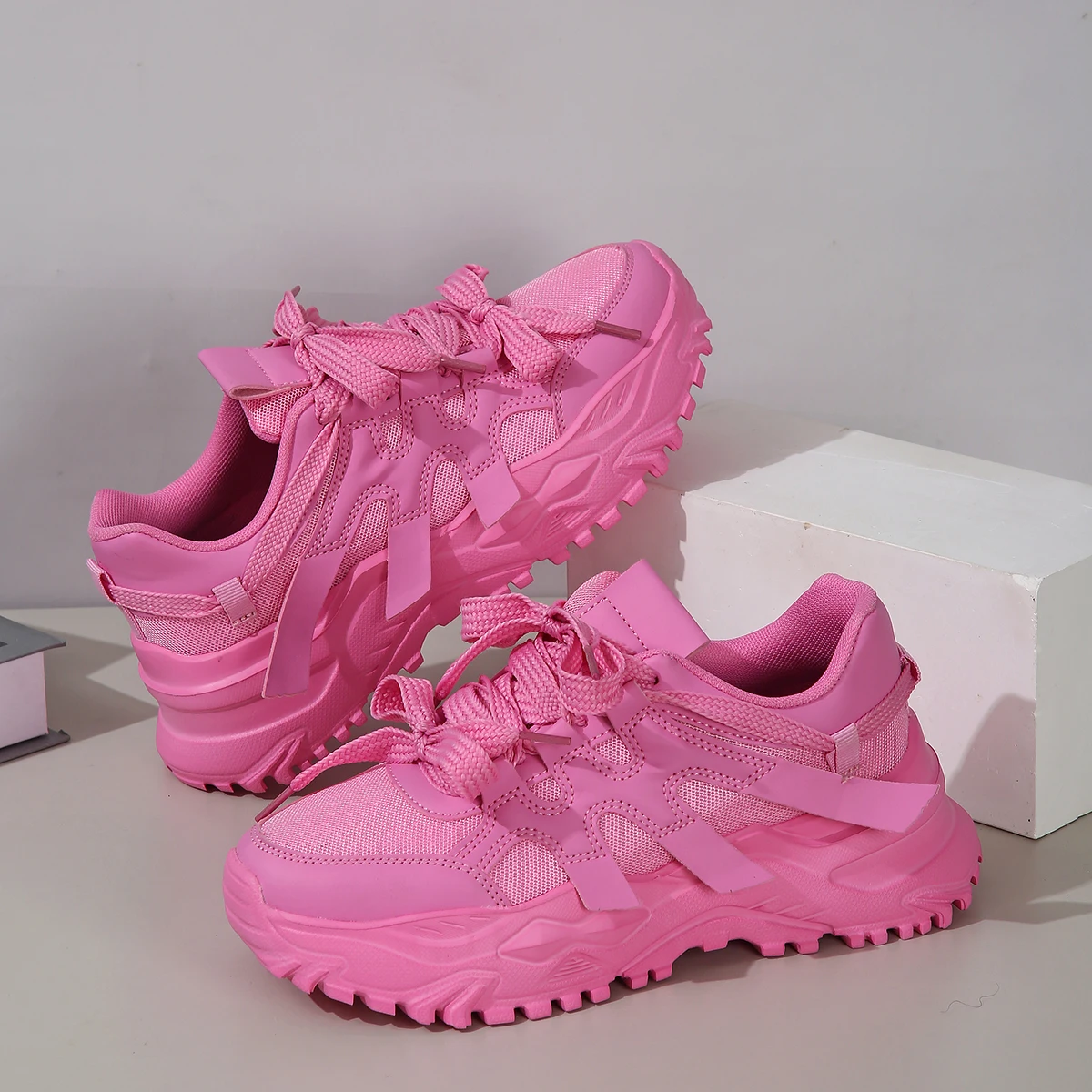 Woman Sneakers Platform Sports Shoes Comfortable Sports Casual Shoes Zapatillas Increase Height Walking
