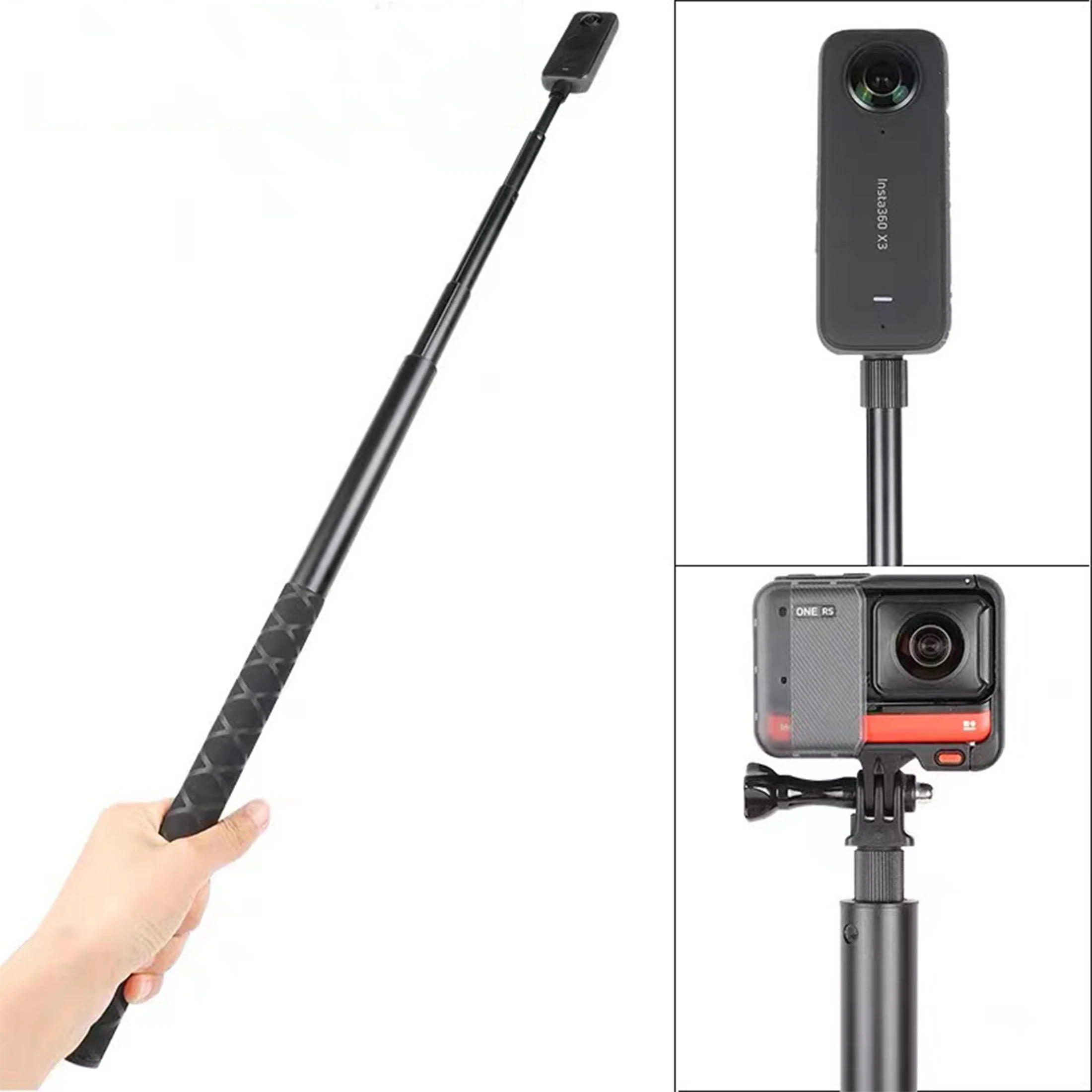 Invisible Selfie Stick For Insta360 Action Cameras Extendable_voghion.com
