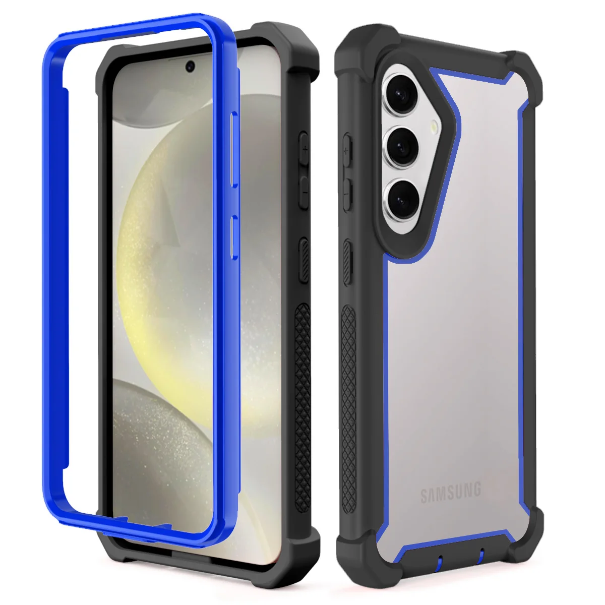 Luxury Transparent Shockproof Dual-Layer Durable Phone Case