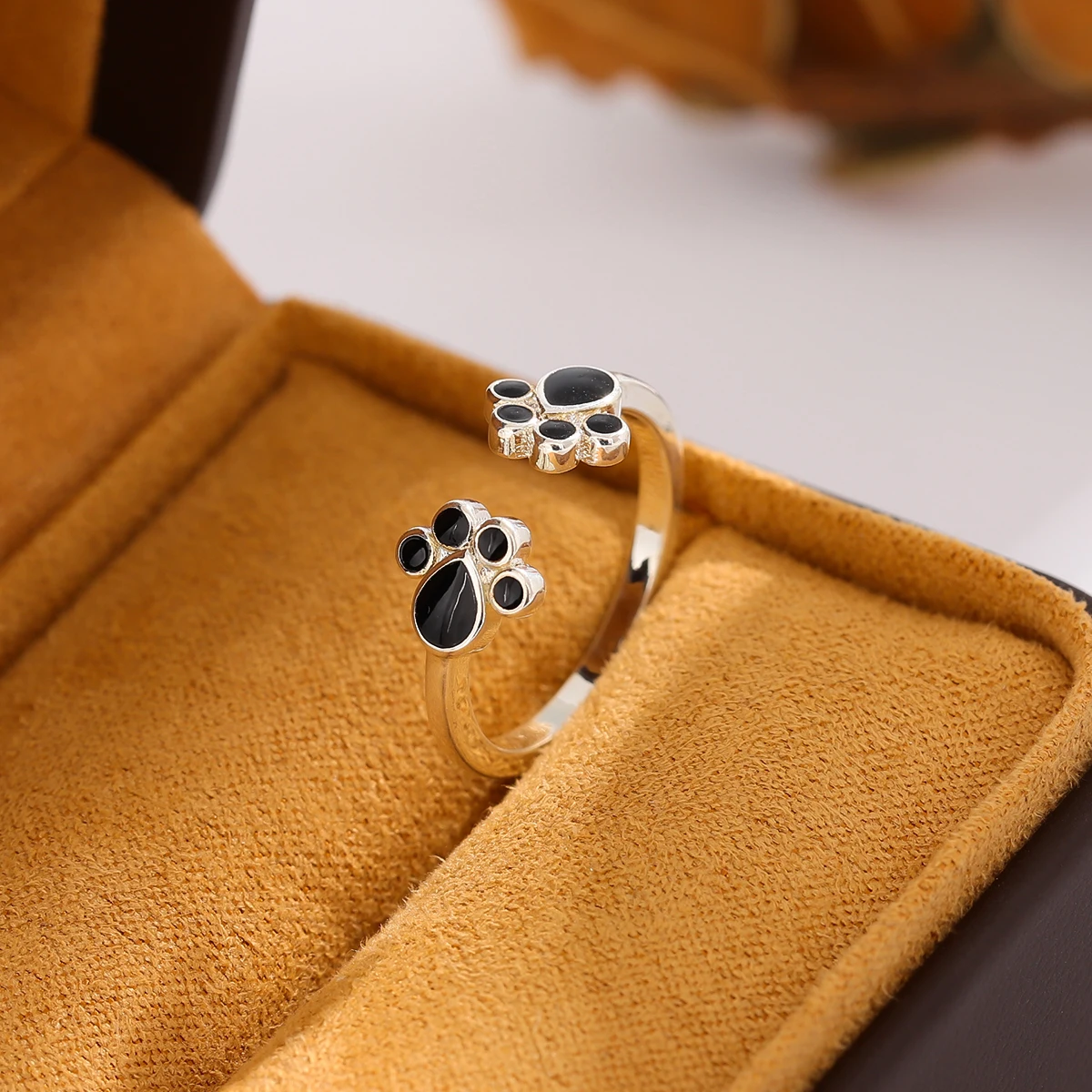 Sterling Silver Dog Paw Ring