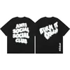 Men's T Shirt Short Tops Fabric Cotton Hot European Size Difference Market Currency ASSC CLUB Fujiwara Hiroshi Lightning Series 3