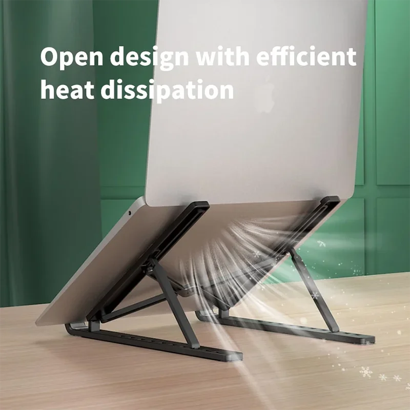 1 PC Foldable Laptop Stand Adjustable Notebook Bracket Support Base ABS Holder for Macbook Air Pro Accessories Desk Organizer