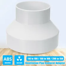 

1PCS ABS Ventilation Pipe Reducer Adapter Pipe Fittings 110to100/150 To100/200to150 Ventilation FanPipe Exhaust Duct Connection