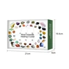 24Pcs Natural Ore Stone Box Advent Calendar Healing Crystal Holiday Party Kids Gift Box 24 Days Count Down Collection Ornament 6
