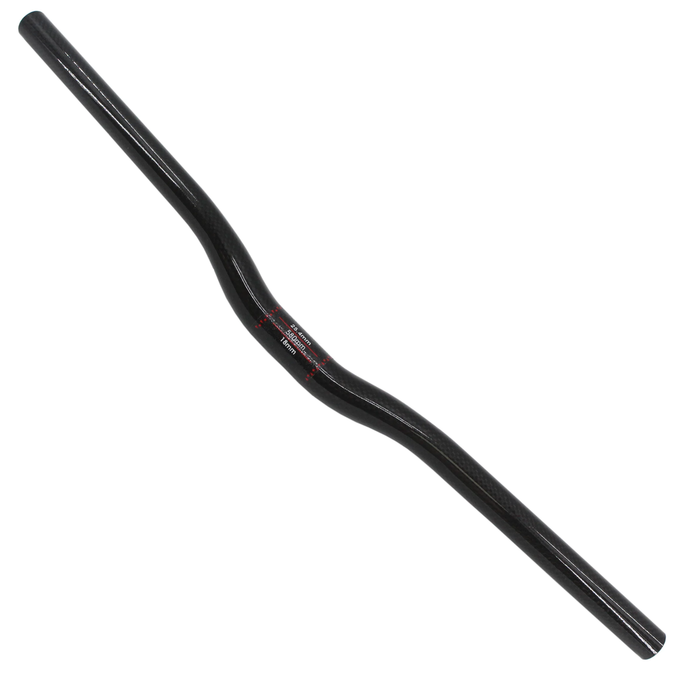 New Mountain bike 3K full carbon handlebar rise swallow shaped carbon bicycle handlebar MTB bike parts 25.4*580-720mm