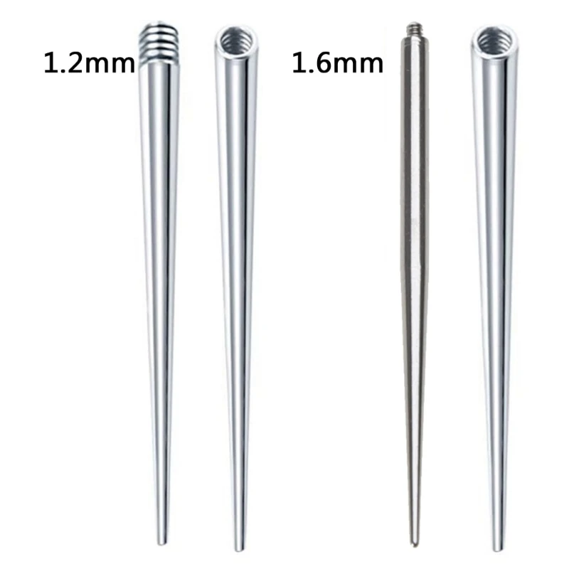 Stainless Steel Perforation Auxiliary Guide Rod Internal and External Thread Rod Puncture Tattoo Belly Button Nail Rod