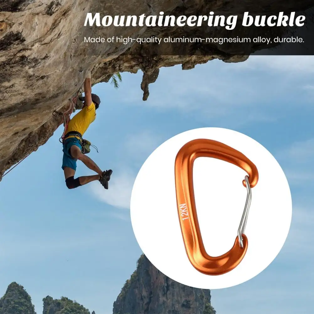 

Carabiner Buckles High Strength Heavy Duty Carabiner Clips for Solid Load-bearing Rope Connection Set of 4 Mountaineering