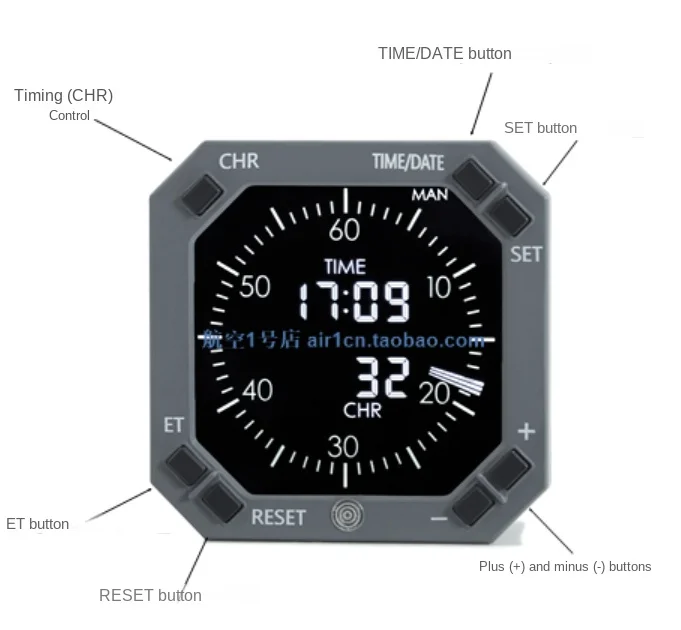737CLOCKBoeingBOEINGsimulatoraviationinstrumentclockalarmclock