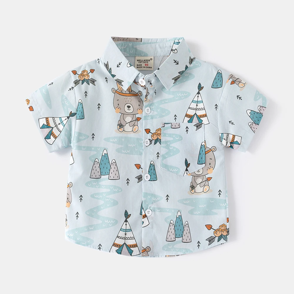 Baby Boys Girls Fashion Short-sleeved Shirts,boys shirts,kids shirts