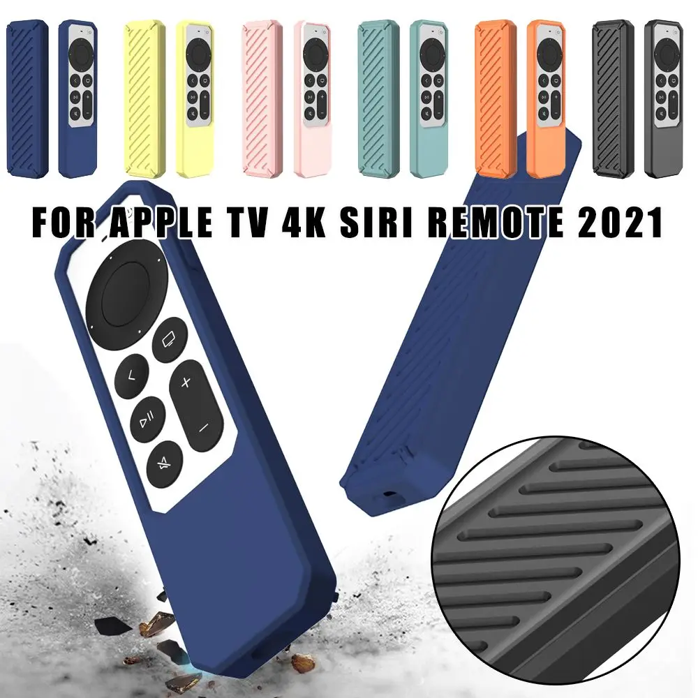 Soft Shell Protective Case Remote Control Skin Remote Controller Protector Silicone Cover For Apple TV 4K Siri
