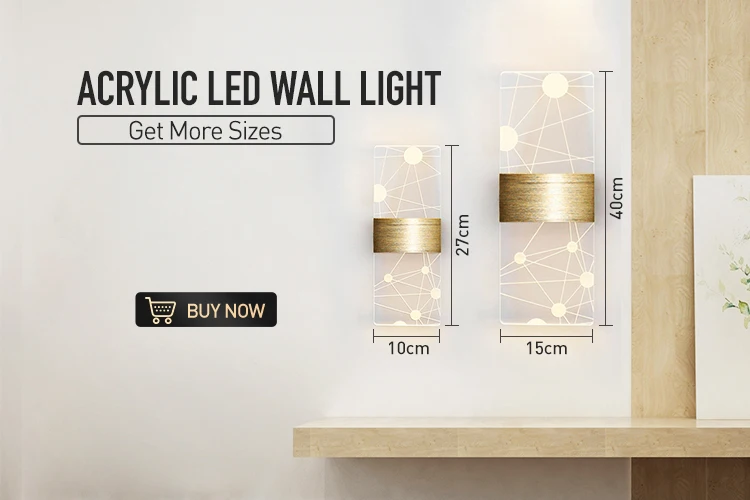 sconce light fixture LED Wall Lamp Laser Acrylic Modern Nordic Sconce Lamps LED Indoor Wall Lights Bedroom Living Room Bedside Light 27cm 6W 85-265V wall mounted lights