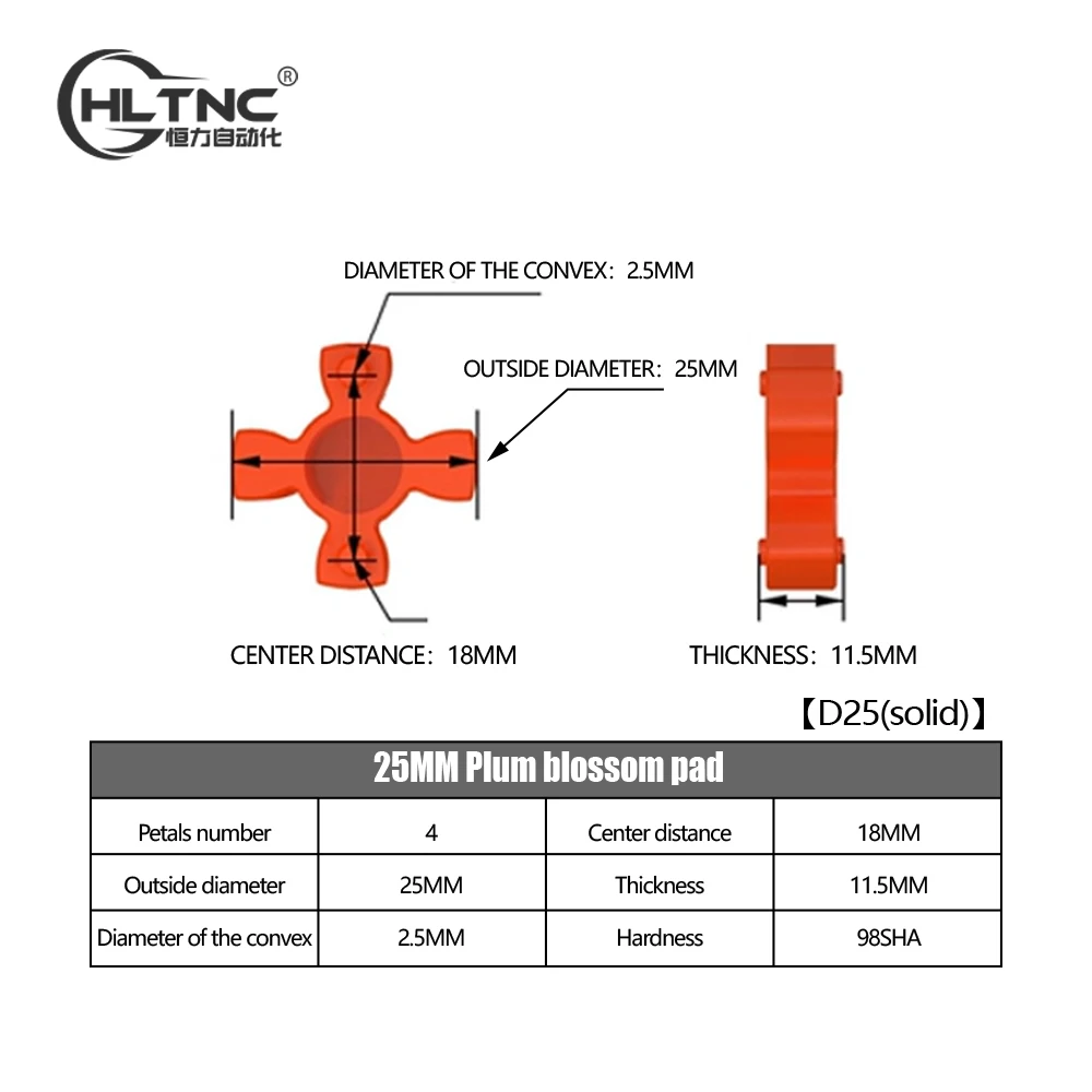 Shaft Coupler Flexible Coupling Spider 2pcs 5mm to 14mm 8*10mm 4/5/6/6.35/8/9.5/10/12mm D25 L30 CNC Motor Jaw