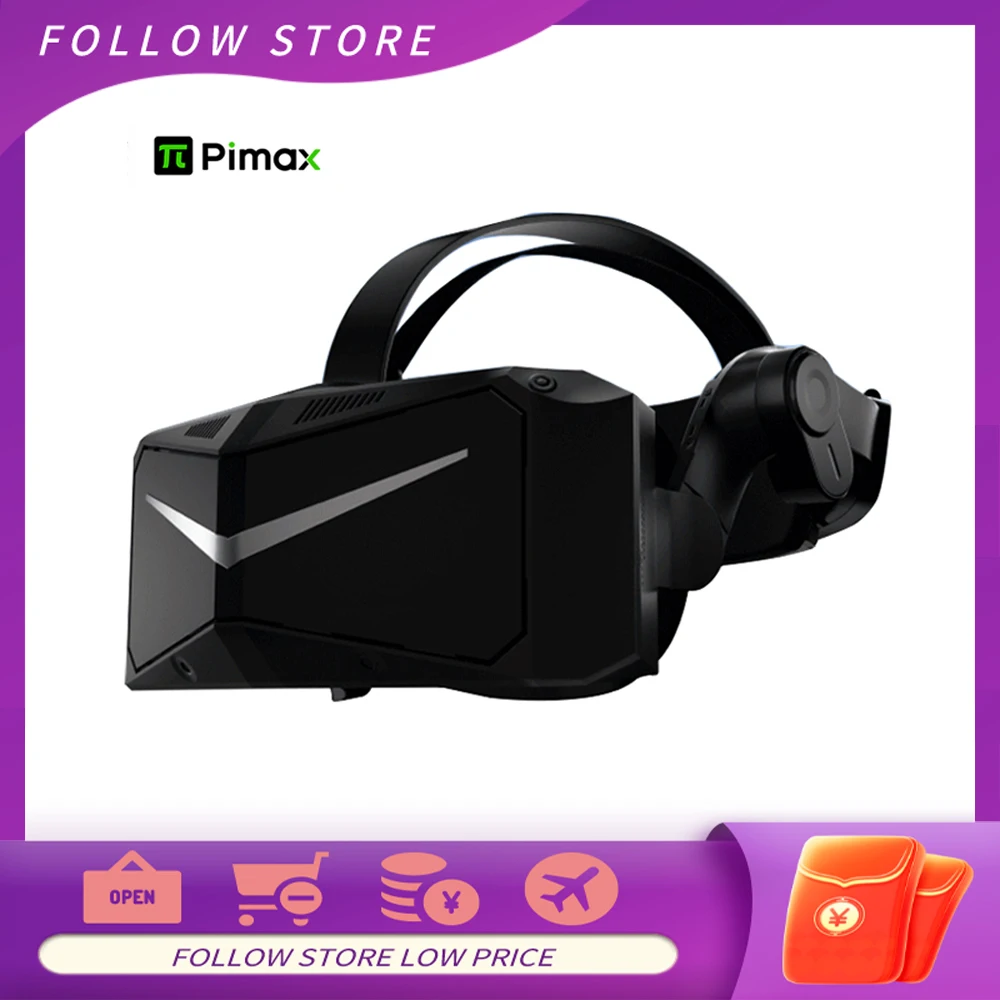 Pimax Crystal - Gafas de Realidad Virtual con Doble Motor para PC y Todo en  Uno, Paneles Duales QLED+Mini-LED con Resolución de 5760x2880, Negros Más  Puros y Cristalino, 256 GB : 