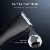 Mens Body Hair Trimmer Balls Shaver for sensitive areas Hair Removal Bikini Trimmer Groin & Body Shaver Groomer Arm Beard Razor 2