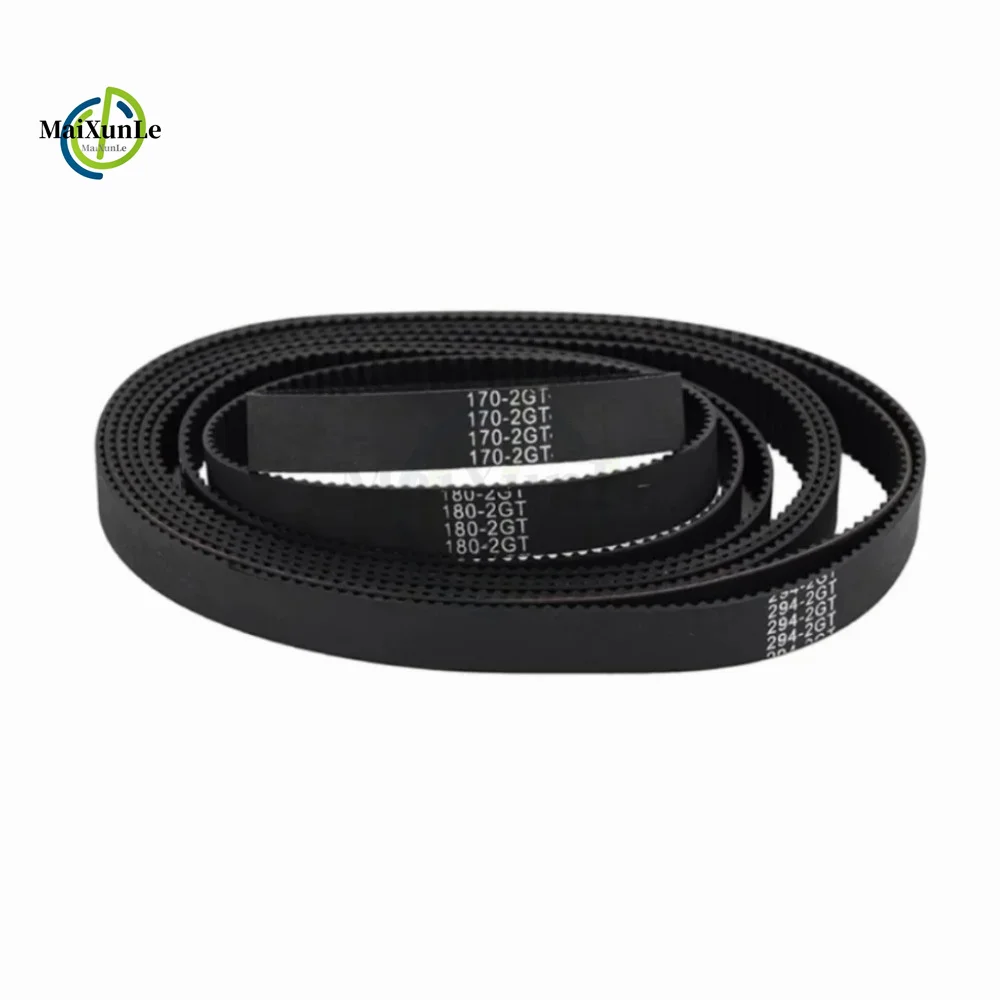 GT2 Rubber Timing Belt Perimeter 192-238mm Width 6mm 10mm 15mm Tooth Pitch 2mm 2GT Synchronization is Applicable to 3D Printer