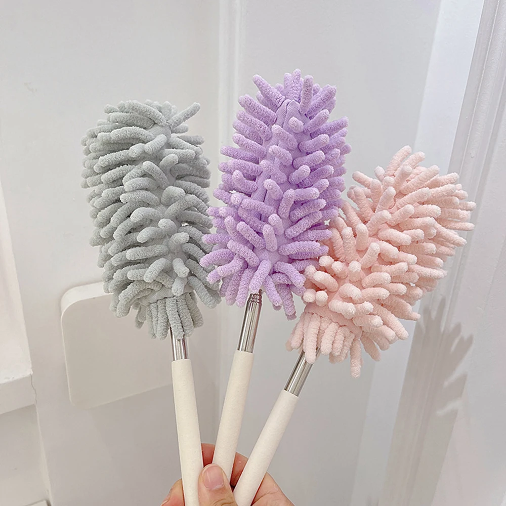 1PC Household Feather Duster Retractable Dust Removal Brush