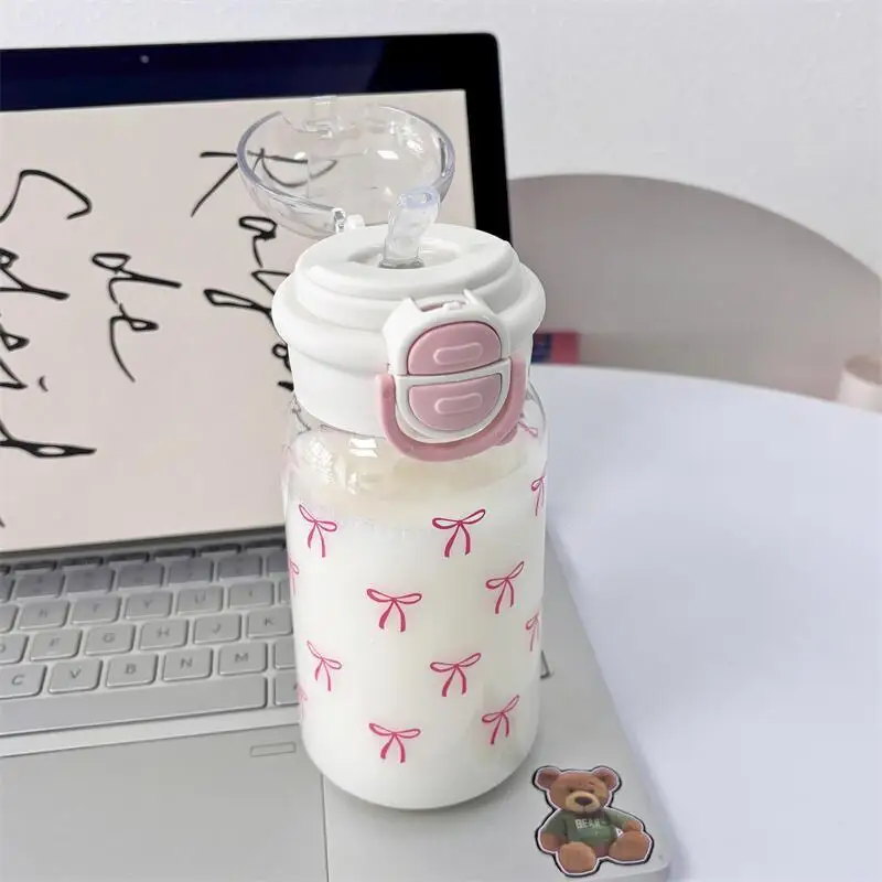 Cute Kawaii Straw Water Bottle 3