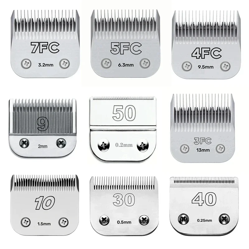 Pet Dog Cat Grooming Clipper Blade For Most Andis Oster A5 Wahl KM Clippers Animals Clippers 3F 4F 5F 7F 9# 10# 30# 40# pet clipper dog hair trimmer pet hair trimmer dog clipper dog clipper blades