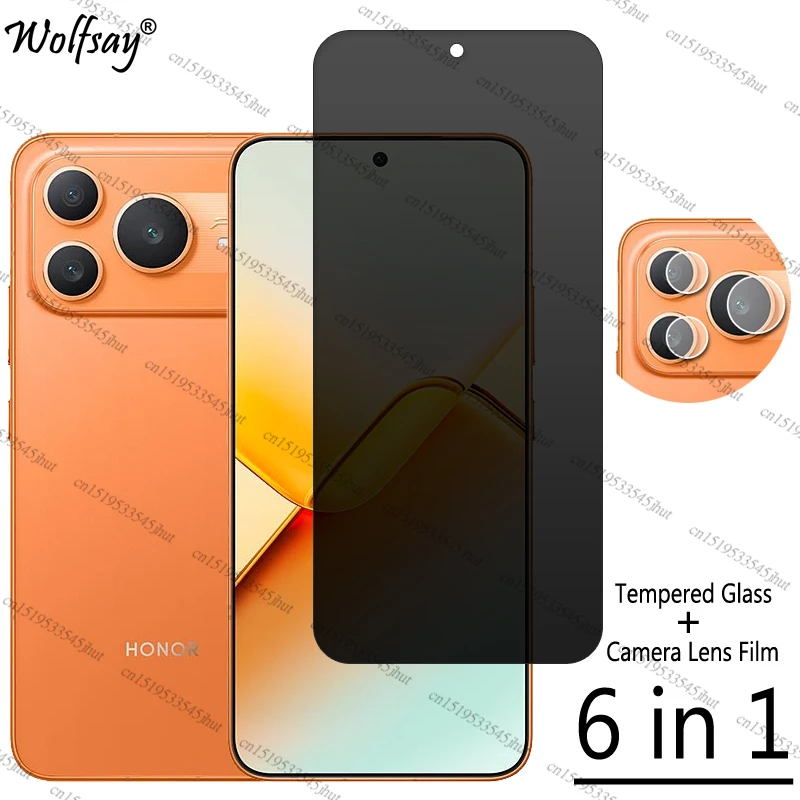 Premium Anti-Spy Tempered Glass Privacy Screen Protector - 6.79 inch
