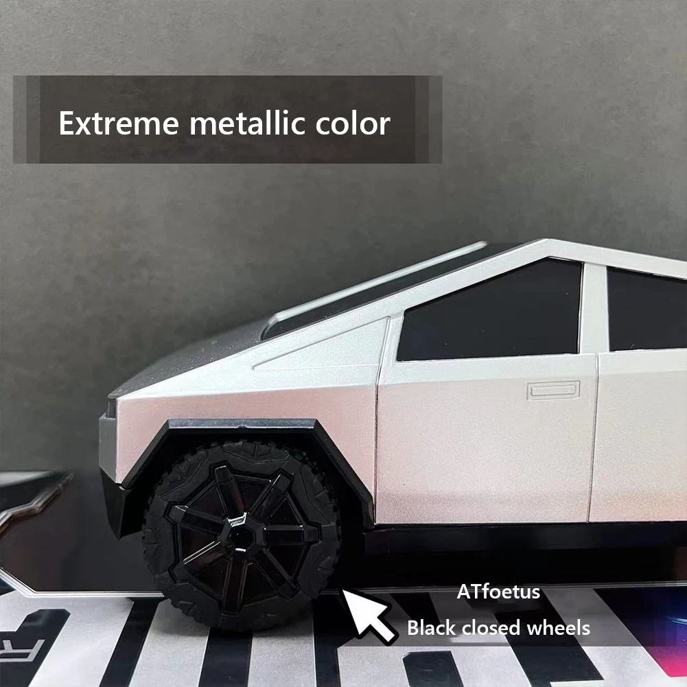 For Tesla Cybertruck Remote Control Car with 2.4GHz Remote Control Simulation Pickup Car Model Remote Control Toy Trucks 4