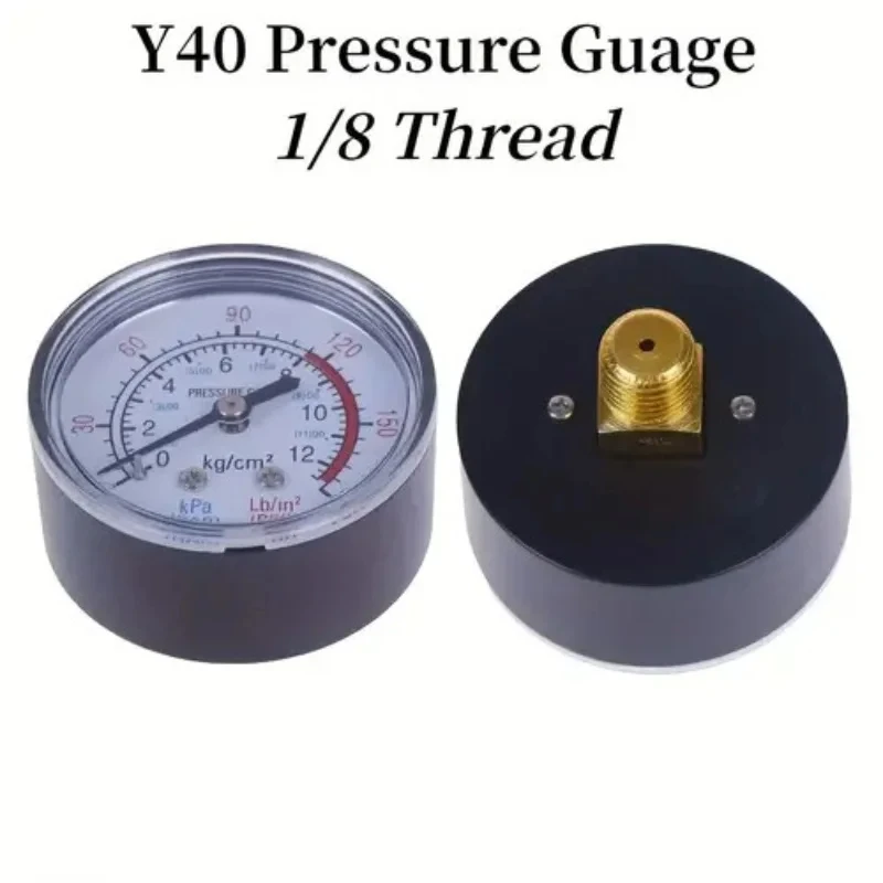 1pc Air Compressor Pressure Gauge 0-12Bar 0-170PSI Hydraulic Fluid Measuring thumbnail 6
