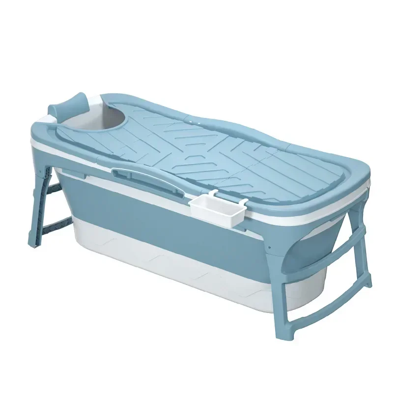 Foldable Bath Tub for Adults Portable Bath Bucket Quality Plastic Thickened Double-Layer Bathtub Large Size portable ice bath tub inflatable bathtub
