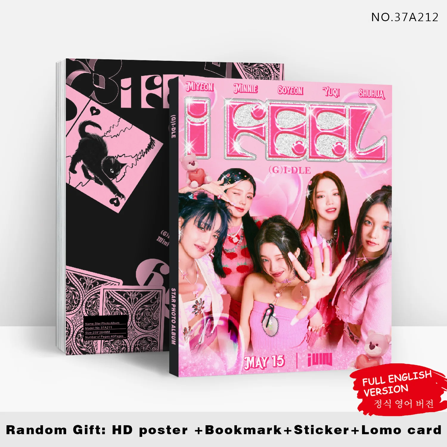 

40Pcs/Set Kpop Hot Idol (G)I-DLE New Album HEAT High Quality Double-Sided Color Printed Pictorial Photo Album Minnie YUQI Shuhua