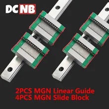

CNC 3D Printer Parts 4PCS MGN Slide Block MGN7/9/12/15 C or H Cooperate 2PCS MGN Miniature Linear Rail Length 100-1000mm