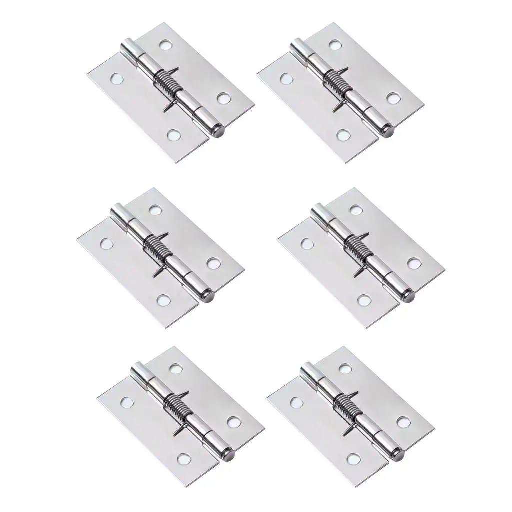 Heavy Duty Spring Door Hinges Stainless Steel Automatic Door Closer Hardware for Garage Back Front Door Heavy Duty Spring Door Hinges Stainless Steel Automatic Door Closer Hardware for Garage Back Front Door