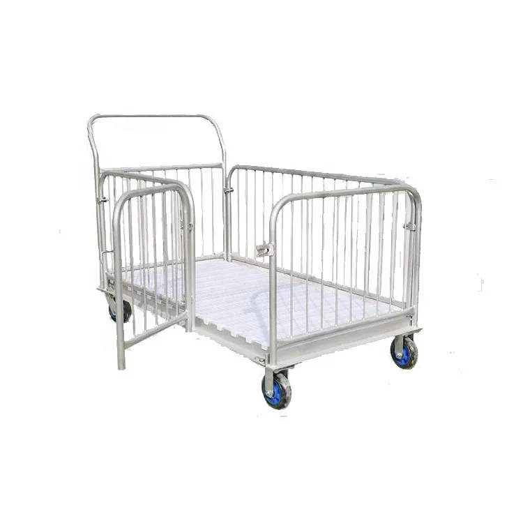 Factory Price Pig Farming Equipment Movable Piglet Transfer Cart Cage Durable Piglet Transfer Truck Carrier for Sale