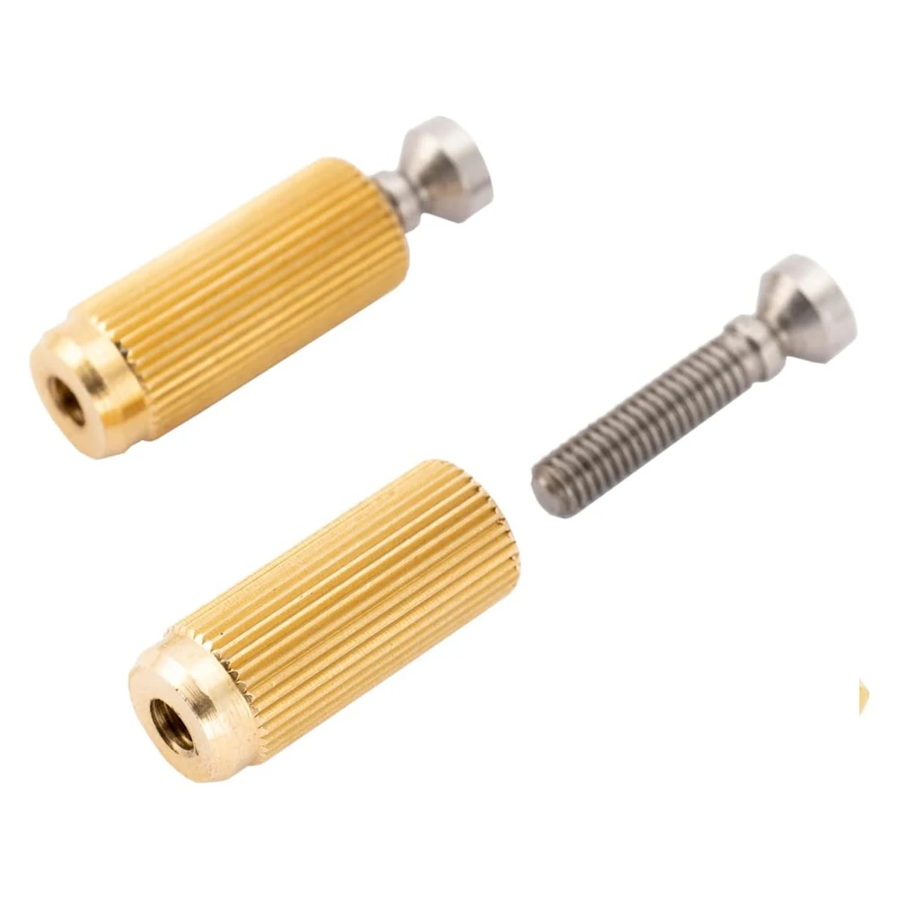 Set Di 2 Inserti E Borchie Per Ponte Per Chitarra In Acciaio Inossidabile M4 Per Wilkinson Wv2 Wvp2 Tremolo
