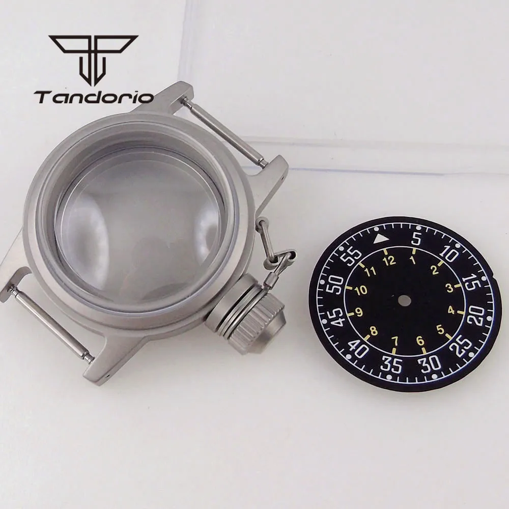 36mm Stainless Steel Sandblasted 20Bar Dive Watch Case Domed Sapphire Crystal 29mm Dial Fit NH35 NH36 NH38 ETA2824 PT5000 Movt