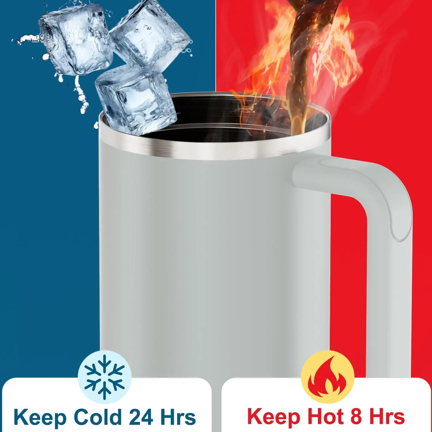 Lmetjma-كوب مفرغ من الفولاذ المقاوم للصدأ بغطاء وق...