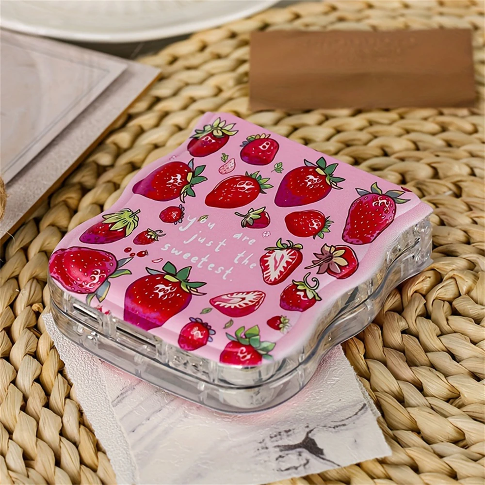Cute Wave Shape Strawberry Pattern Airbag Back Cover Phone Case