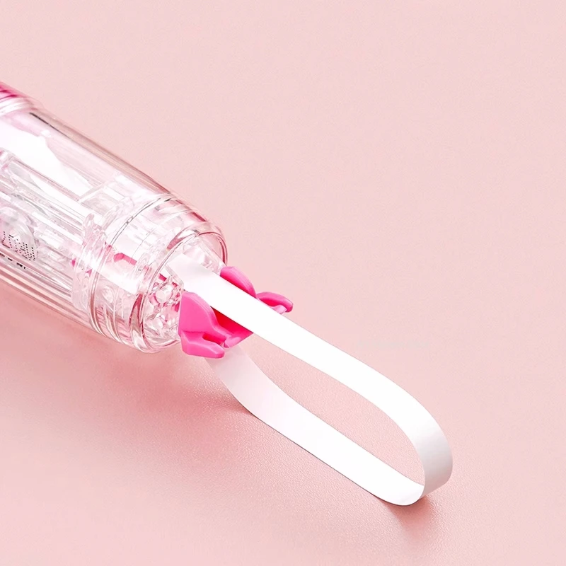 미스트 투명 코팅 테이프 마카롱 컬러 구성표, 밀고 회전하는 교체 가능한 코어 대용량, 6m 학생 용품