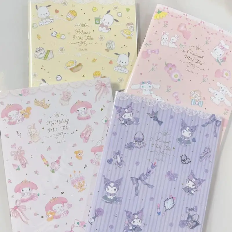 

Sanrio Co-фирменная лимитированная Золотая фольга A5 горизонтальная линия блокнот понравился Kuromi Mymelody Cinnamoroll мультфильм кавайный Аниме подарок