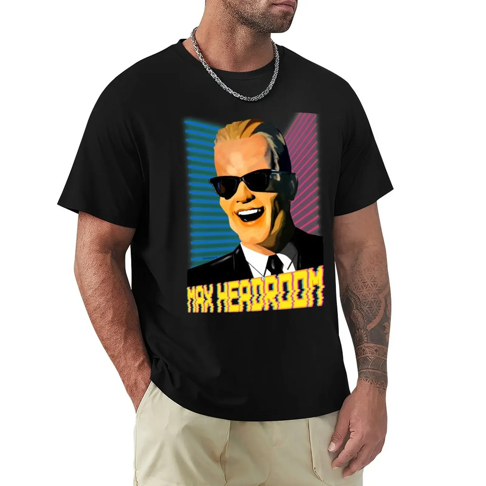 Max Headroom 2021 T-Shirt Anime Vintage Sports Fans Magliette Per Uomo