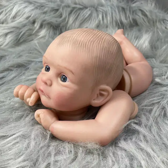 New 20Inch Painted Reborn Doll Kit Joleen 3D Skin Tone Visible Veins With Cloth Body Unfinished Unassembled DIY Doll Parts Toy 3