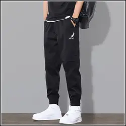 2023 Autumn and Winter Men's New Fashion Commuting Korean Edition Trend Loose Relaxed Comfortable and Versatile 9/4 Leggings