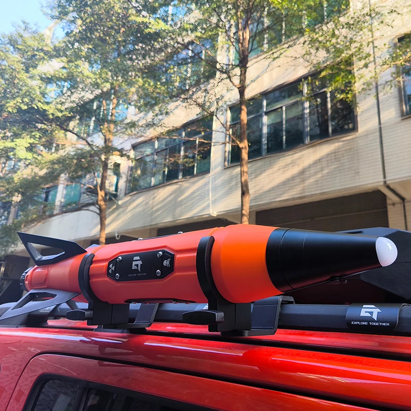 Missile Shaped 5L Oil Drum Vehicle Mounted for Roof Luggage Rack or Rear Position Trailer Parts & Accessories