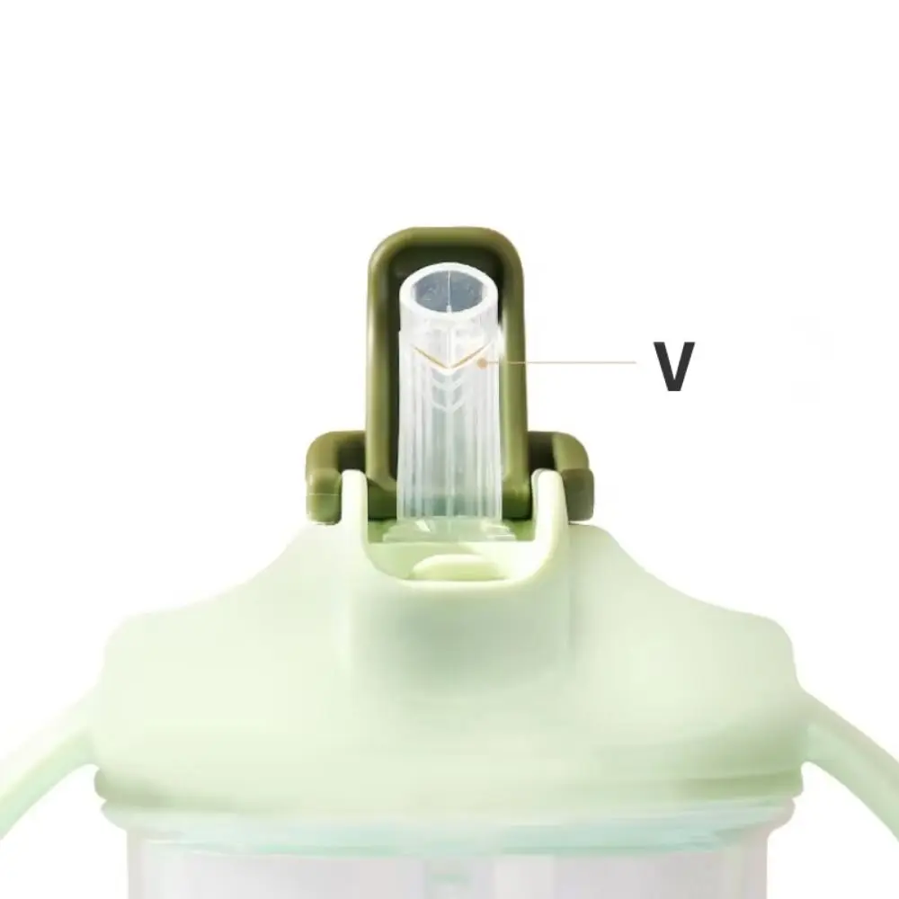 누수 방지 용 물병 휴대용 이중 손잡이 학습용 물통 분리형 배앓이 방지  빨대컵