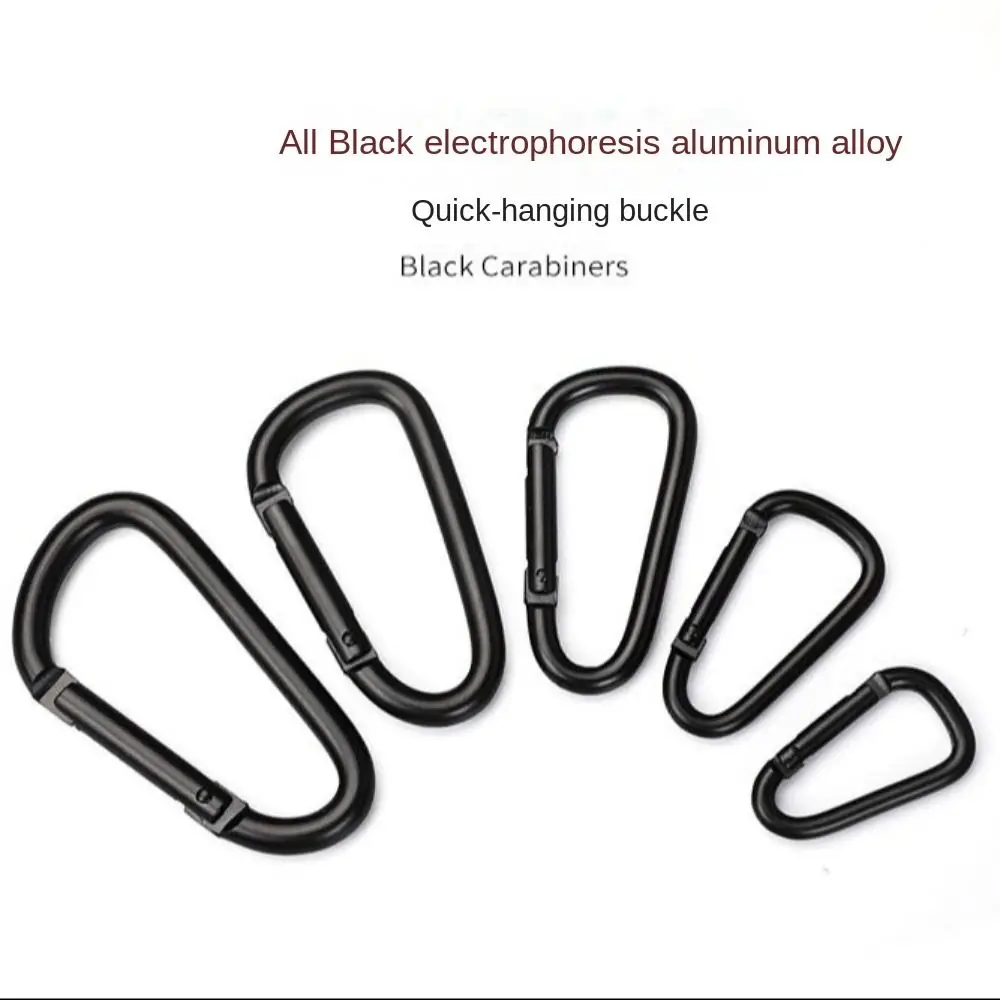 Key Chain Clip Carabiner Belt Clip Whistle Keychain Carabiner Clips Keychain Carabiner Keychain Tool Keychain Charm Tactical Keychain 5pcs Black Aluminum Alloy Carabiner Outdoor Spring Snap Clip Water Bottle Hooks Keychain Outdoor Climbing Camping Hiking Tool